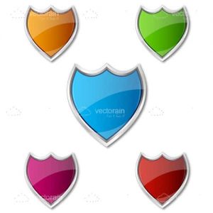 Colorful shield